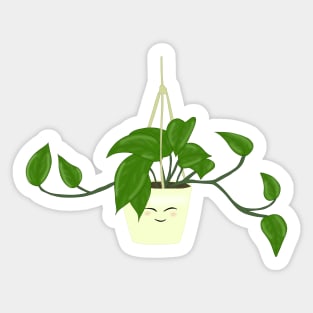 Hanging plant (yellow) Sticker